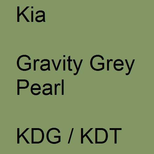 Kia, Gravity Grey Pearl, KDG / KDT.